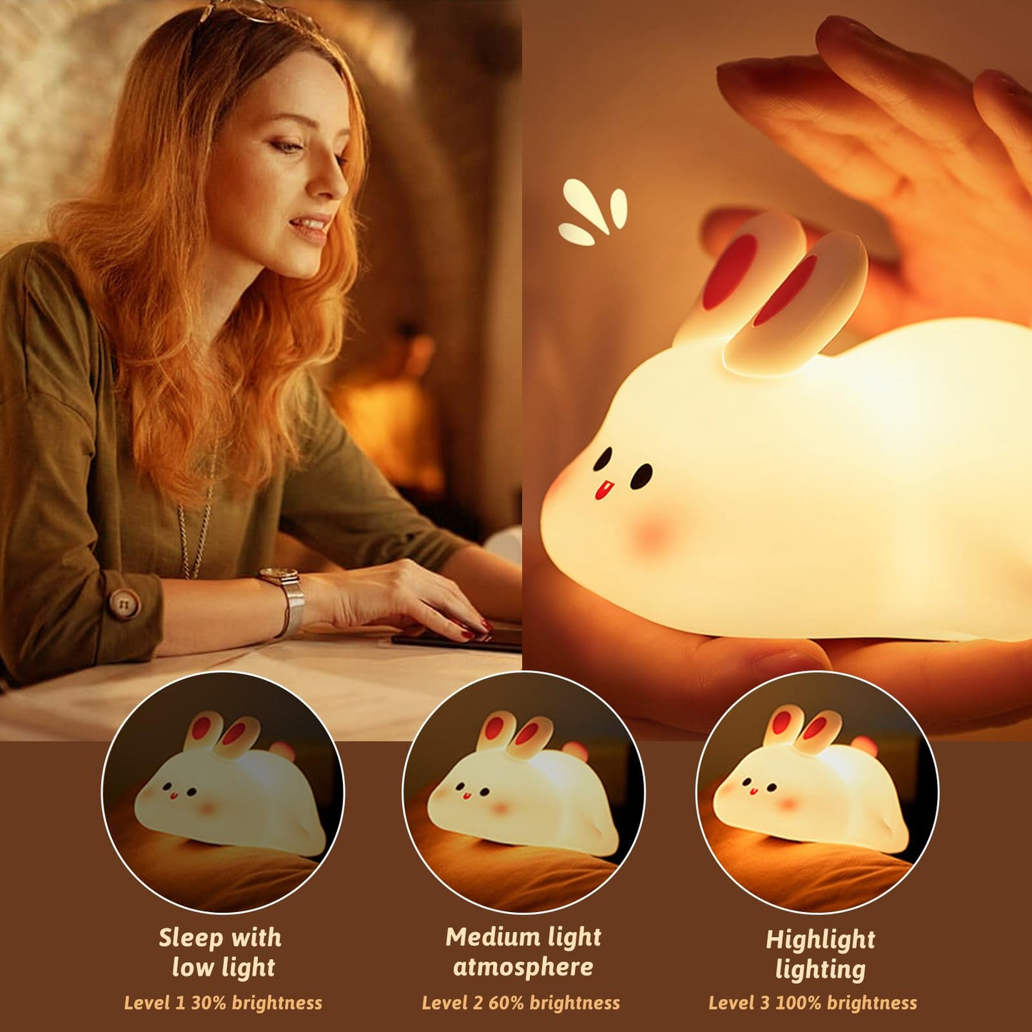 Rabbit Night Light Cute