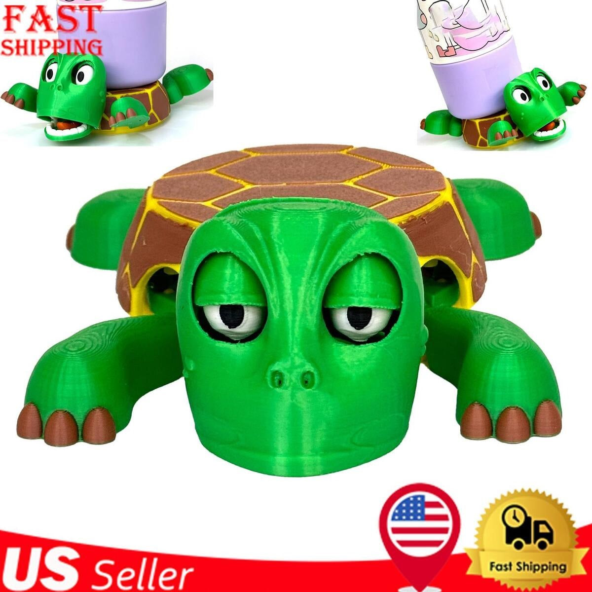 Turtle coaster with SURPRISE ACTION